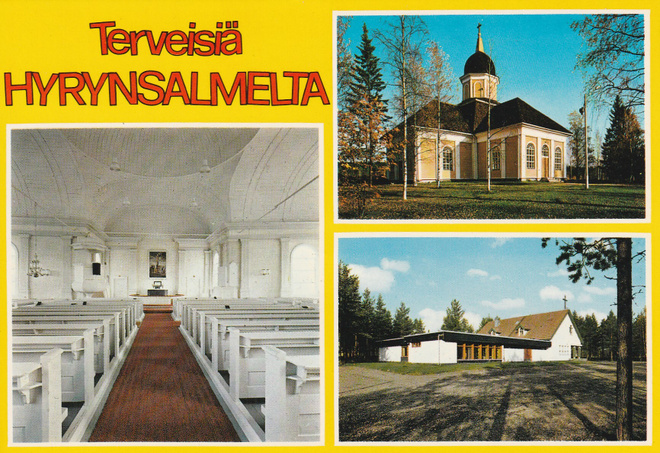 KIRKKOKORTTI - HYRYNSALMEN KIRKKO - 1