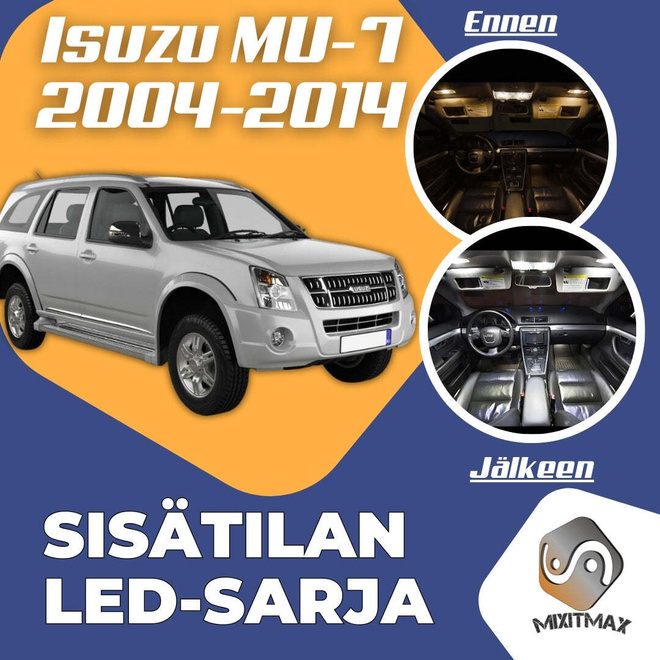 Isuzu MU-7 Sisätilan LED-sarja 9-osainen