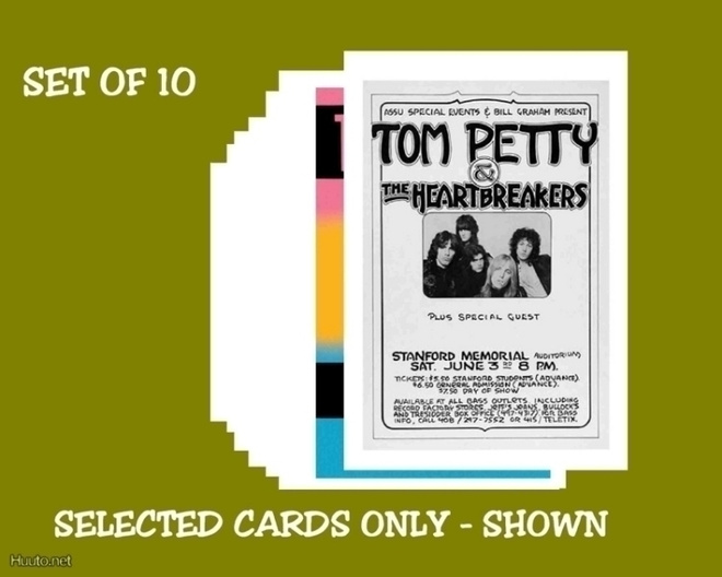TOM PETTY & THE HEARTBREAKERS -- postikorttisetti (Upea!) #1