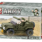 Sluban Army M38-B0296 Jeep, 121 palikkaa, 1 hahmo *UUSI* - pikkukuva 1