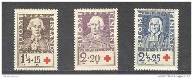 (S0617) Punainen Risti, 1935. Norma 207–209. Leimaamattomat