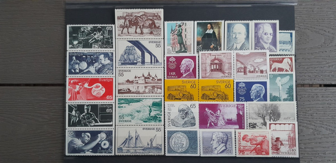 RUOTSI n.1972-1974 postimerkkejä ** 30 kpl