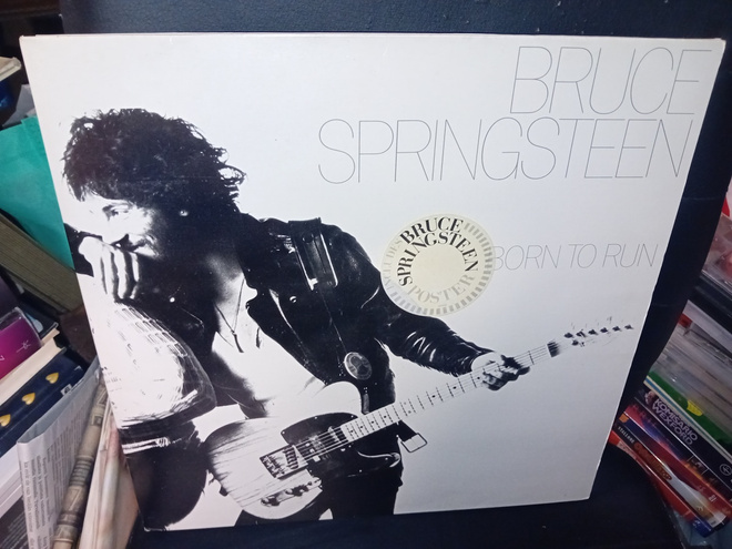 LP Bruce Springsteen  : Born to run + juliste ( SIS POSTIKUL