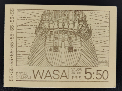 1969 Regalskeppet Wasa vihko ** - luetteloarvo 75 kr