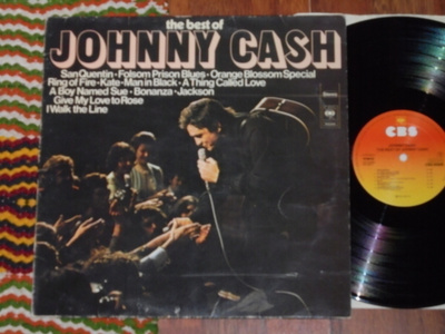 JOHNNY CASH - Best Of - LP 1973 rockabilly EX-