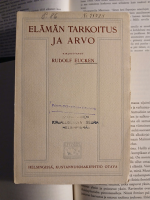 Rudolf Eucken - Elämän tarkoitus ja arvo nid.)