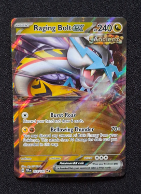 Pokemon kortti Raging Bolt ex 123/162