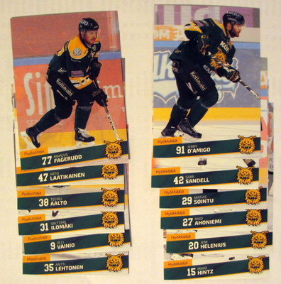 Cardset 2016-17 Ilves 217-228 teamset