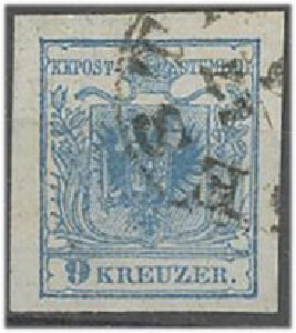 Itävalta Mi 5 X (IIIb Pl. 8, 0,12 mm) o
