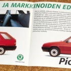 1994 Skoda Favorit Forman jne esite - suom - KUIN UUSI - pikkukuva 1