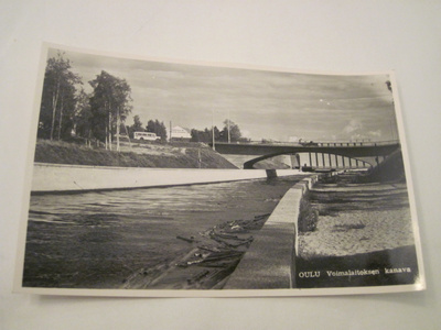 VANHA Postikortti Oulu 1950-l Alkup.Mallikappale