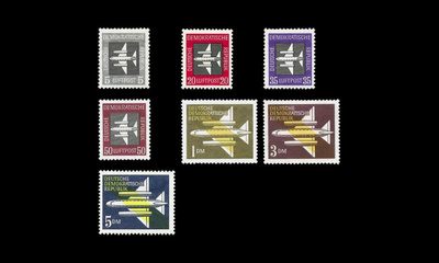 DDR 609-15 ** Lentopostimerkkejä (1957)