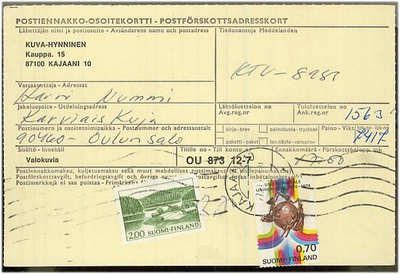 1975 postiennakkolähetys