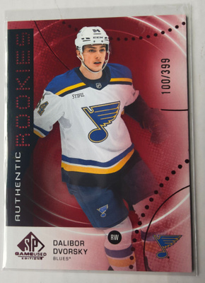 Dalibor Dvorsky 2025-26 SPGU Authentic Rookies Red /399