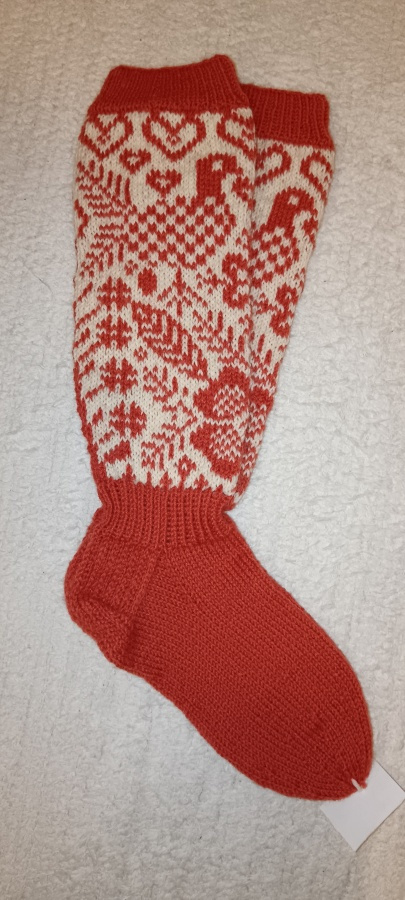 Kirjoneule sukat 36-37