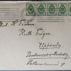 Venäl. 2 kop:n 5-rivilön kirje Ruotsiin 1908 - pikkukuva 1