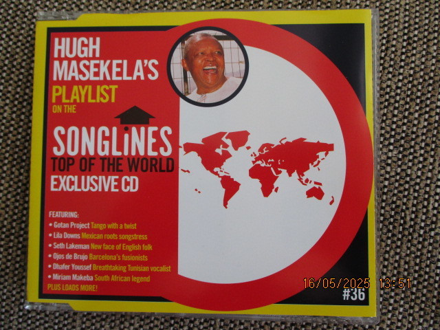Hugh Masekela PLAYLIST ON THE SONGLINES ISSUE #36 (CD)