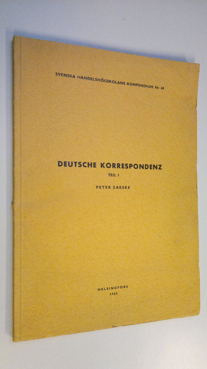 Peter Zaeske : Deutsche korrespondenz