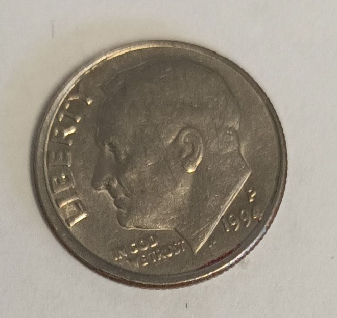 USA dime 1994 P, 2 kuvaa