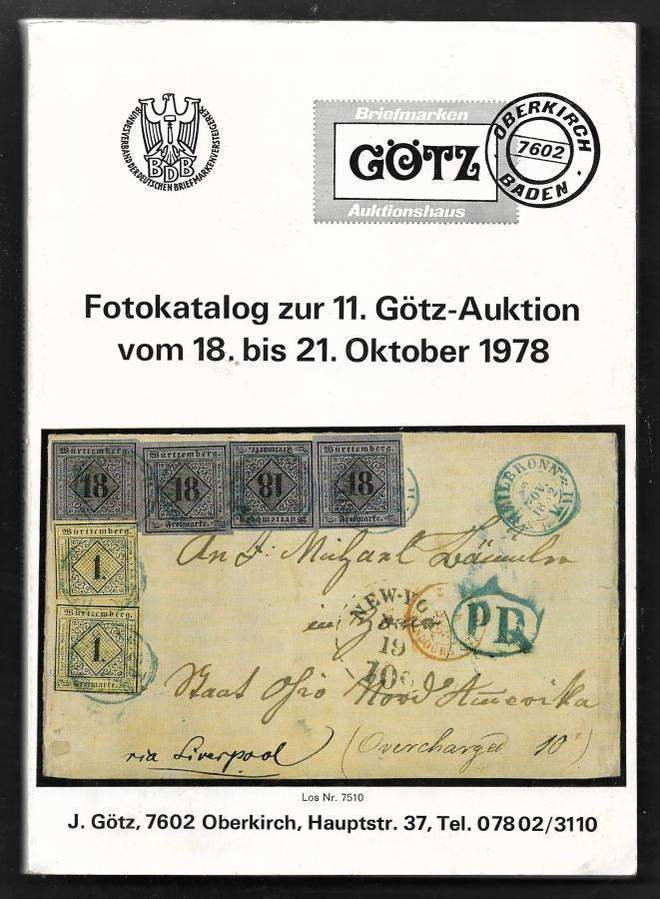 Huutokauppaluettelo - Götz 18.10.1978