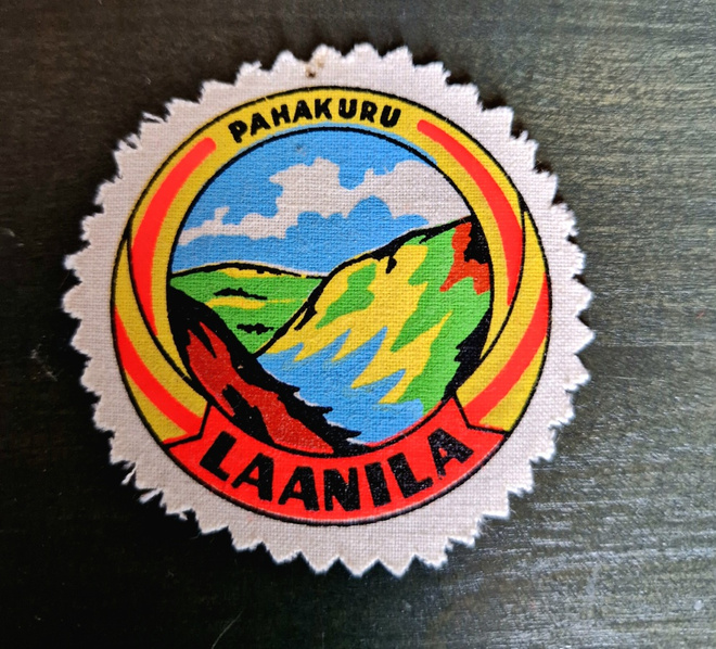 Laanila pahaKuru vintage kangasmerkki