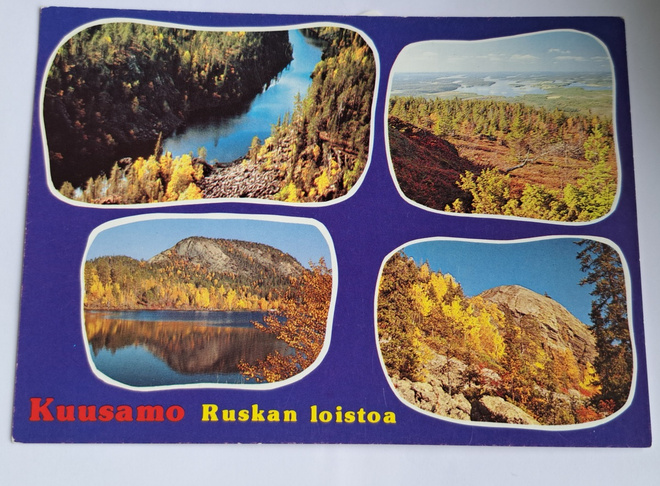 Kuusamo, ruskan loistoa, kulkematon kortti