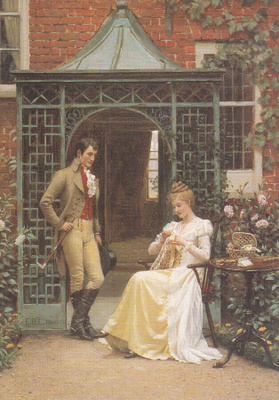 Edmund Leighton: Kynnyksellä