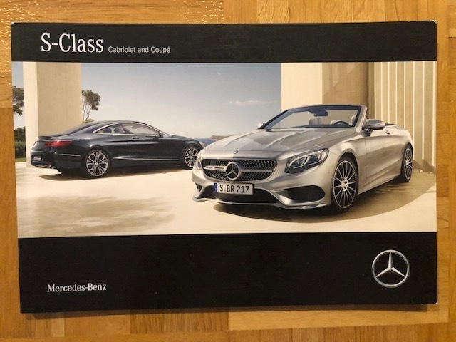 Esite Mercedes C222 A222 S-luokan Coupe ja Cabriolet 2016