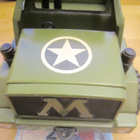 VANHA Lelu Auto Meccano Mogul Army 3287 1950-l UPEA Peltiä - pikkukuva 2