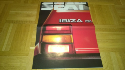 Esite Seat mallisto 1986. Ibiza , Malaga