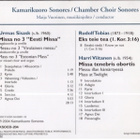 KAMARIKUORO SONORES - Messu Illan Hämärtyessä - pikkukuva 2