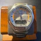 Casio AQ-180W Telememo 30 – ana-digi – teräs – 10 BAR - pikkukuva 2