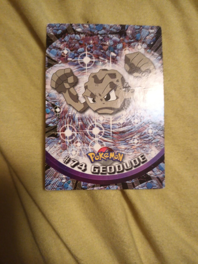 Geodude #74 Pokemon Topps TV Animation Edition card