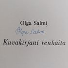 Olga Salmi : Kuvakirjani renkaita (signeerattu) - pikkukuva 3