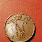 *Suomi * 1 penniä *1899 * Copper/Kupari *1+*leimakiiltoa - pikkukuva 2