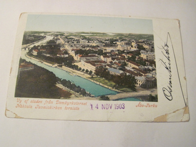 VANHA Postikortti Turku 1903