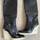 AUTHENTIC GUCCI KNEE HIGH WEDGE BOOTS KOKO 37 - pikkukuva 1
