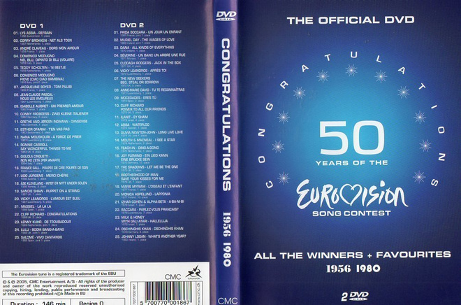 eurovision song contest 50 years	(55 419)	k			DVD	(2)