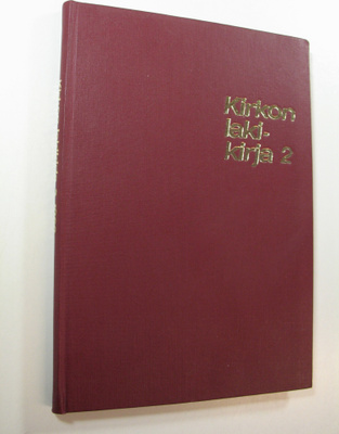 P. P. ym. (toim.) Piispanen : Kirkon lakikirja 2, Kirkkoh...