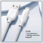 USB A - Lightning iPhone/iPad data/latauskaapeli /1m #29241 - pikkukuva 1