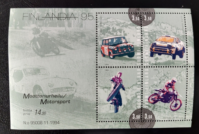 1995 blokki BL16 - FINLANDIA 95 / Moottoriurheilu **