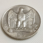 Italia 5 Lire 1929R, Vittorio Emanuele III, hopeakolikko - pikkukuva 3