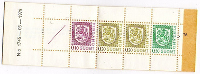 Postimerkkivihko N:o 1745-03-1979