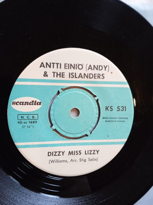 SINGLE- LEVY: ANTTI EINIÖ ( ANDY) & THE ISLANDERS