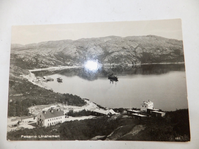 VANHA Postikortti Petsamo Liinahamari 1938