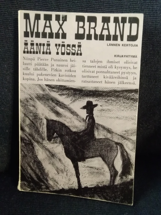 Max Brand: Ääniä yössä -pokkari-