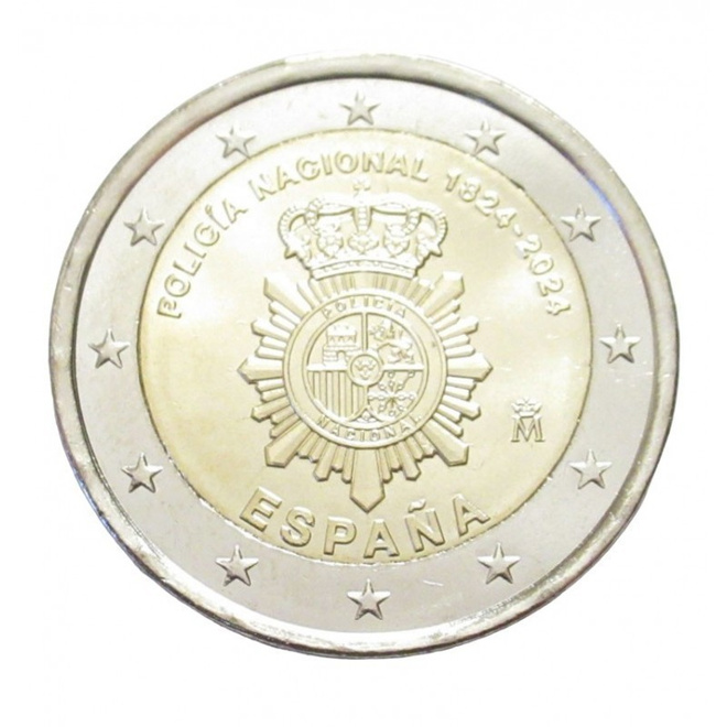 Espanja 2024 2 euro CC National Police, unc