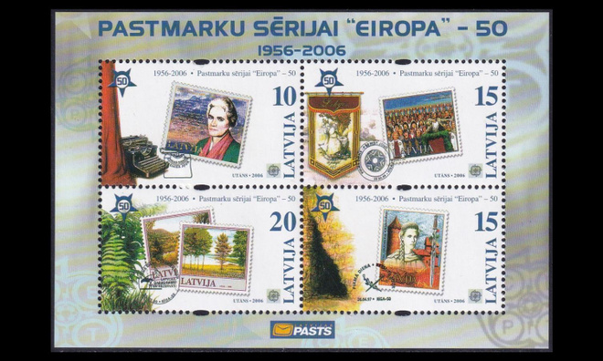 Latvia 656-9BL21 ** Europa-merkit 50v (2006)