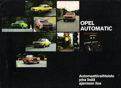 Opel automaattivaihteisto -esite, 1973