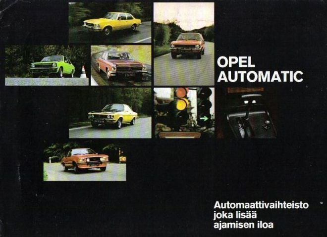 Opel automaattivaihteisto -esite, 1973